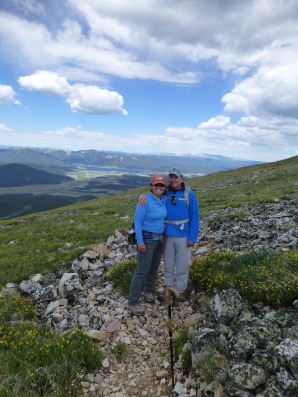 Colorado couple in the mountains adventuring 