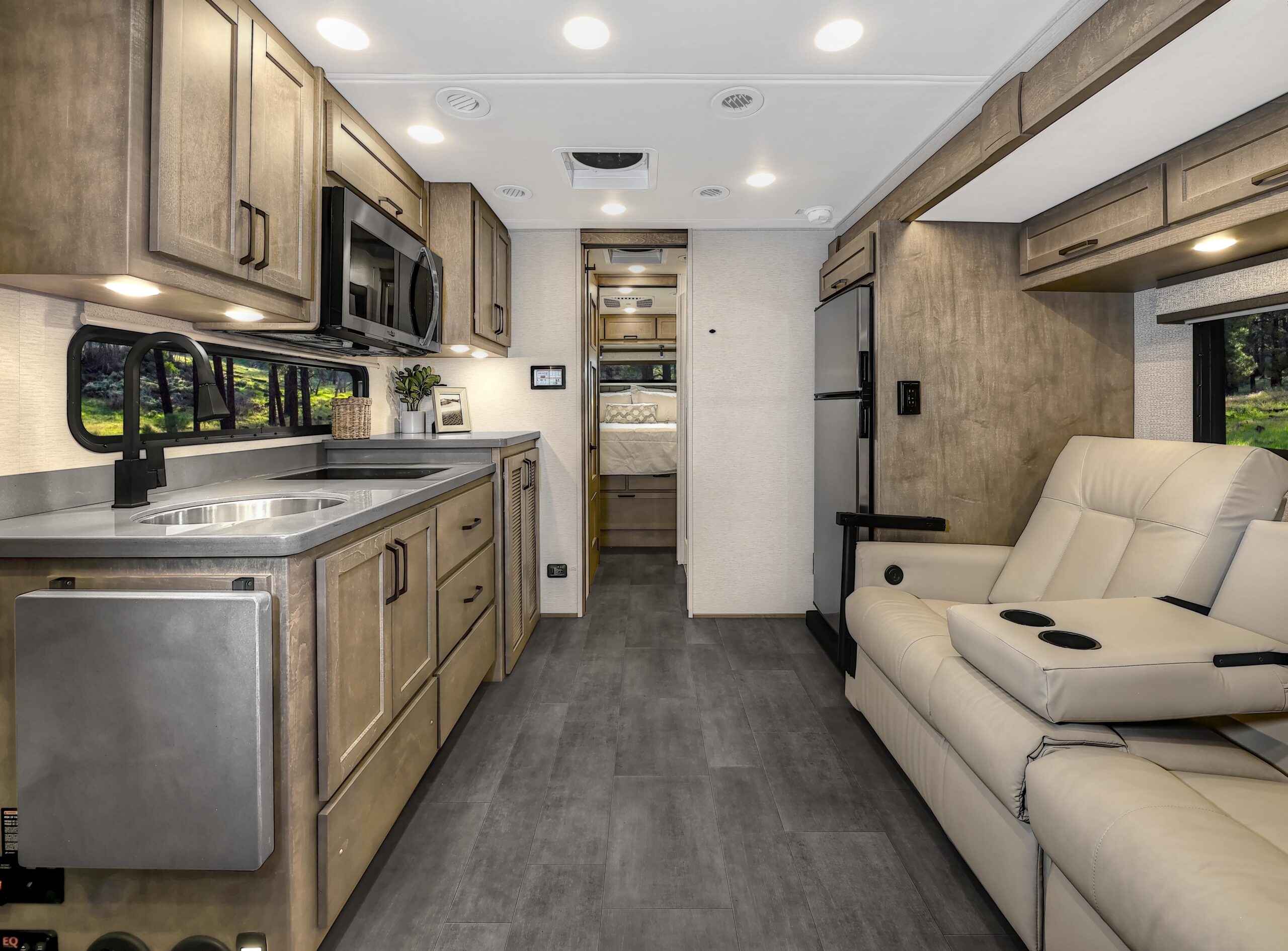 Inside the Renegade Veracruz with Solid hardwood maple cabinetry